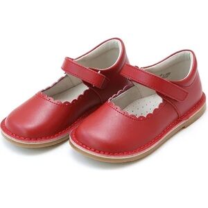 L’Amour Red Mary Janes Shoes